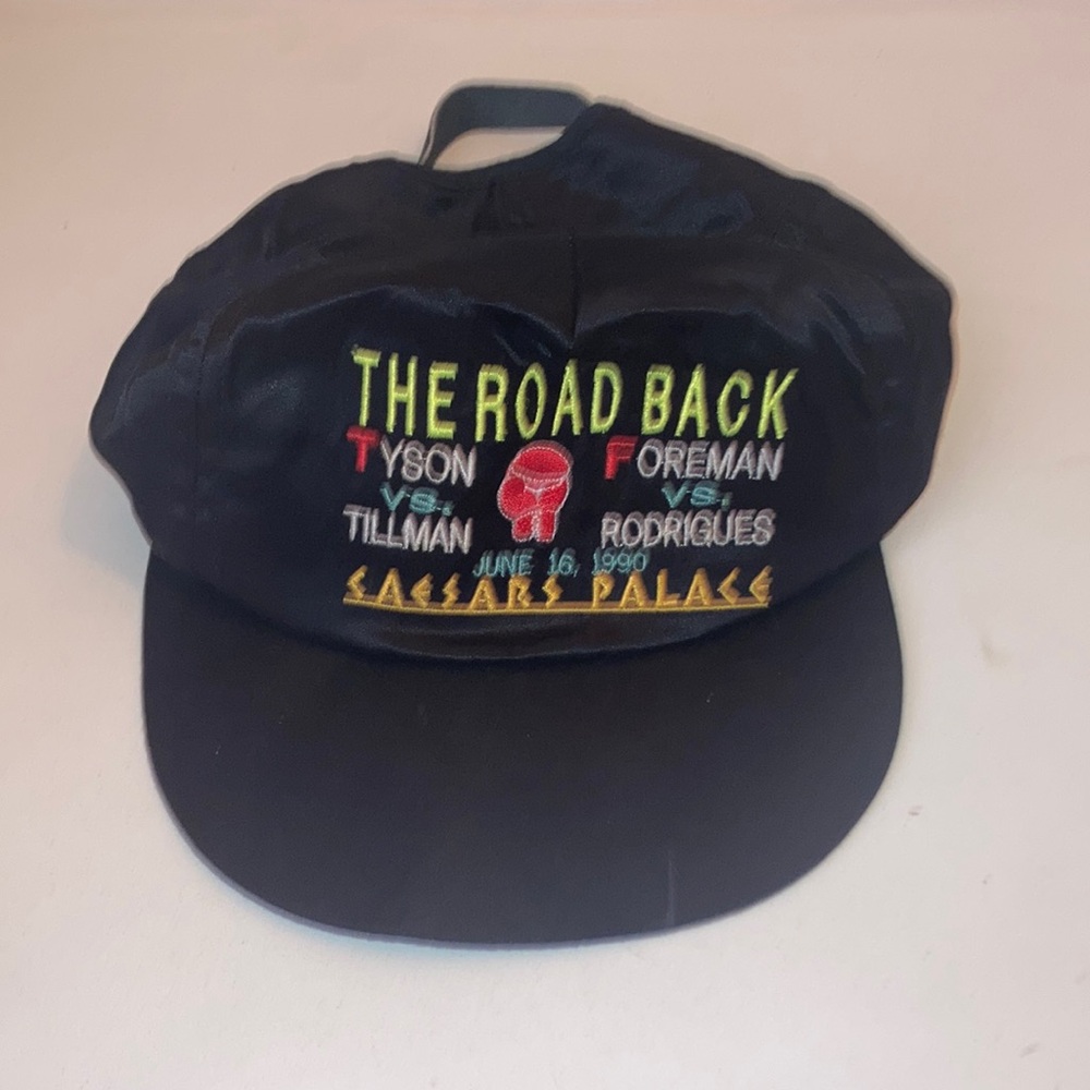 🥊💰🎲 Mike Tyson 1990 Caesar’s Palace Vintage Las Vegas Satin Cap 💰🥊🎰
